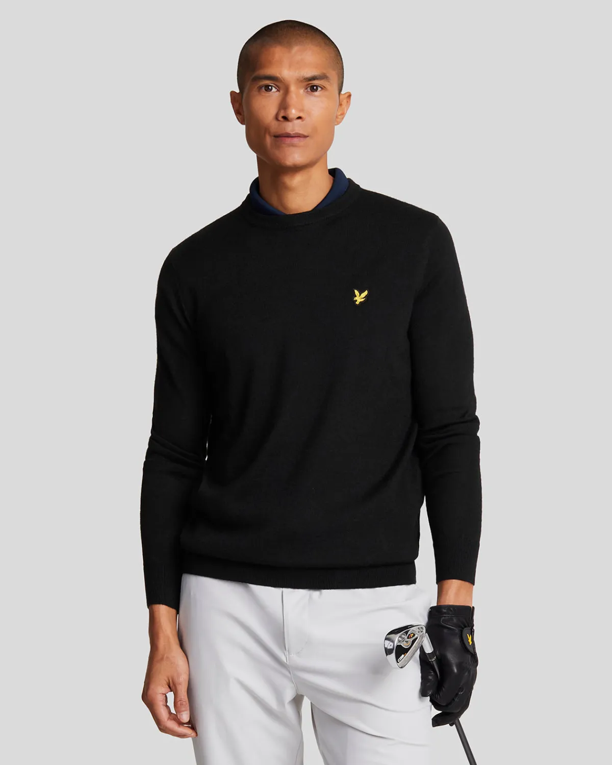 golf_rundhalspullover_0.webp Lyle & Scott Golf | Pullover & Strickwaren<Golf Rundhals-Pullover Pechschwarz
