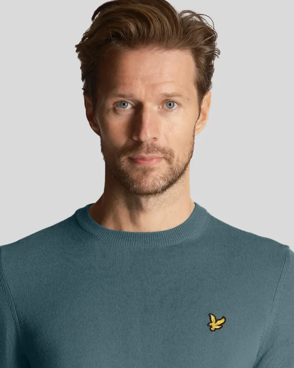 Lyle & Scott Golf | Pullover & Strickwaren<Golf Rundhals-Pullover Eisenblau