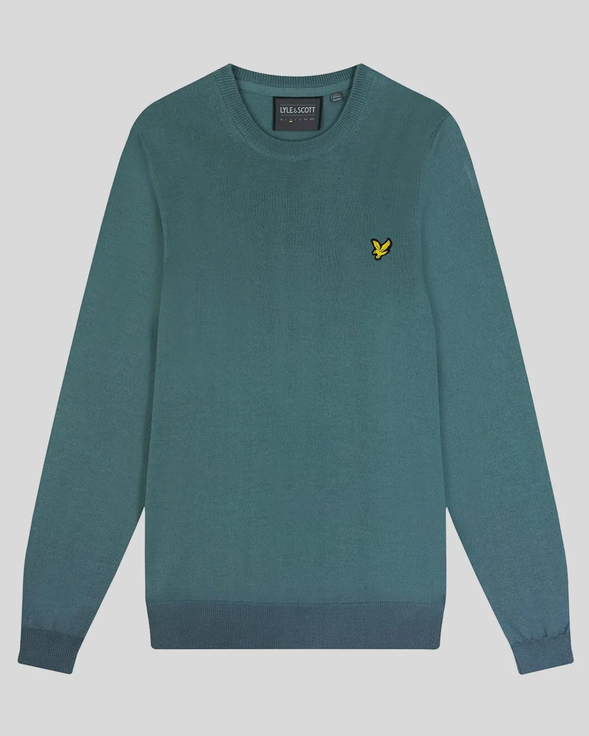 golf_rundhalspullover_4-1.webp Lyle & Scott Golf | Pullover & Strickwaren<Golf Rundhals-Pullover Eisenblau