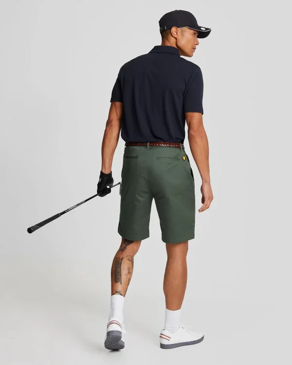 Lyle & Scott Golf | Kurze Hosen<Golf Stretch Chino Shorts CactusGreen