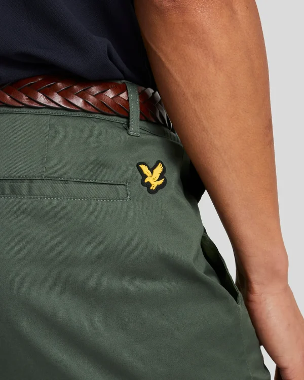 Lyle & Scott Golf | Kurze Hosen<Golf Stretch Chino Shorts CactusGreen