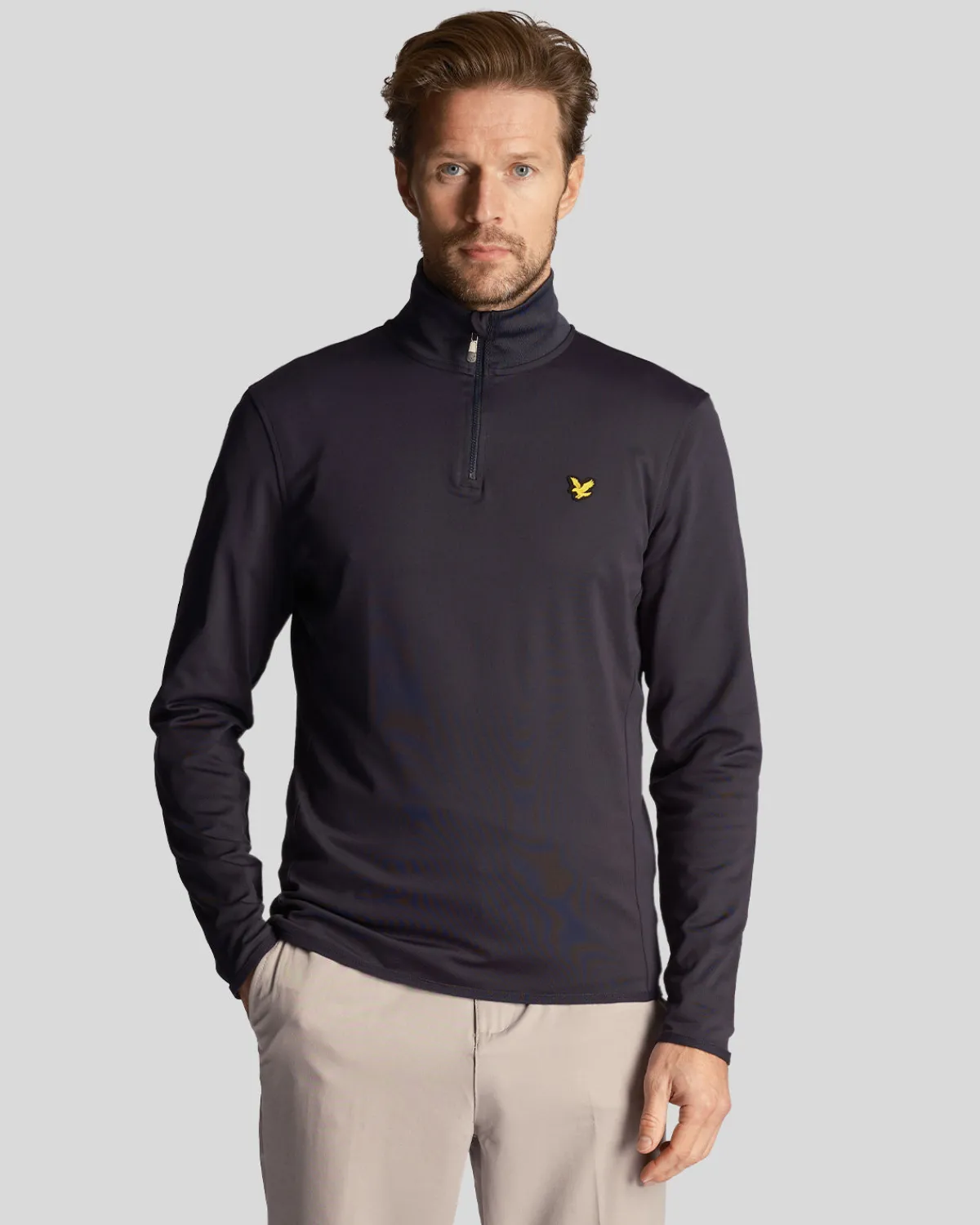 golf_technical__zip_midlayer_0-2.webp Lyle & Scott Golf | Pullover & Strickwaren<Golf Technical 1/4 Zip Midlayer DunkleMarine