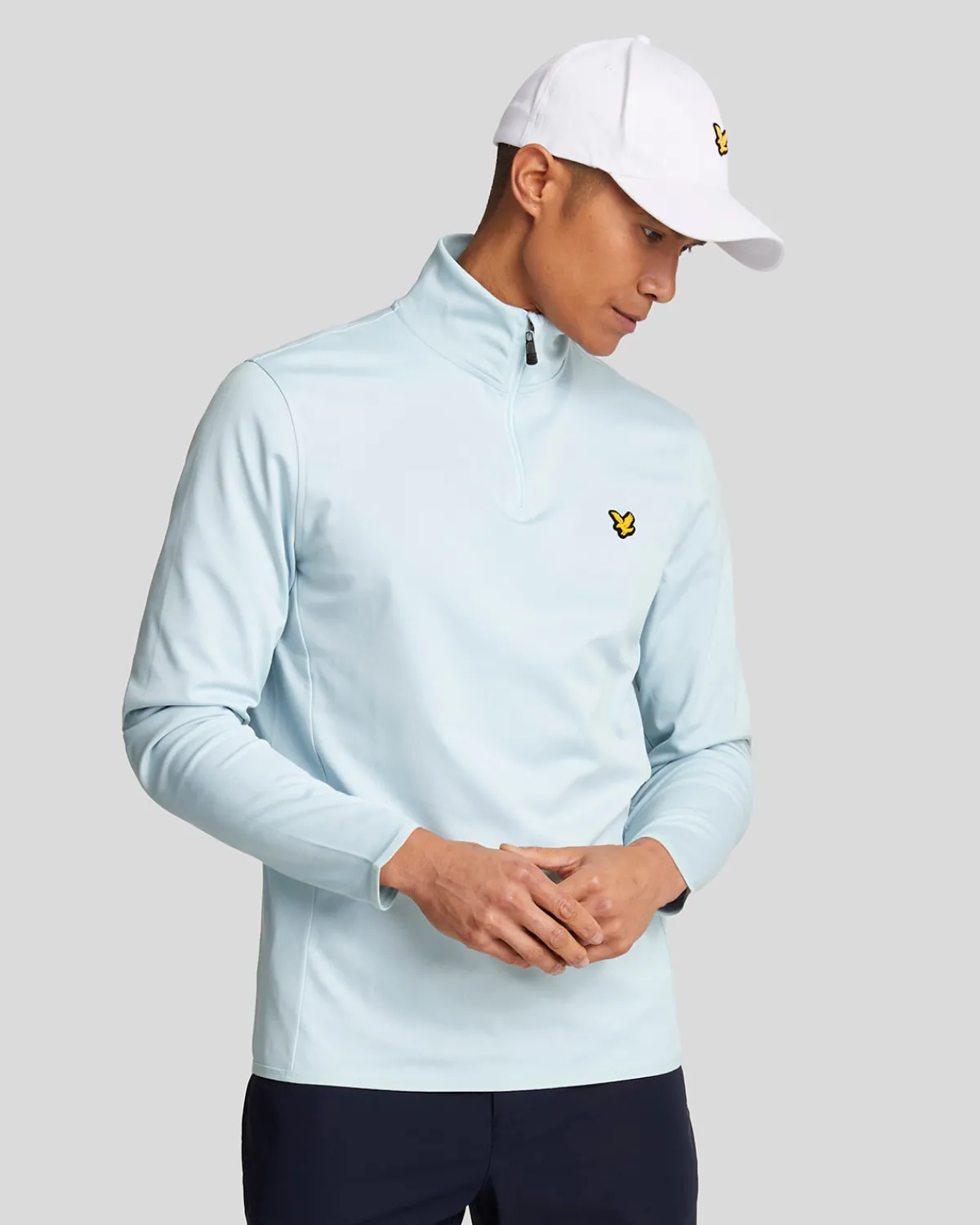 golf_technical__zip_midlayer_0-3.webp Lyle & Scott Golf | Pullover & Strickwaren<Golf Technical 1/4 Zip Midlayer ClubBlue