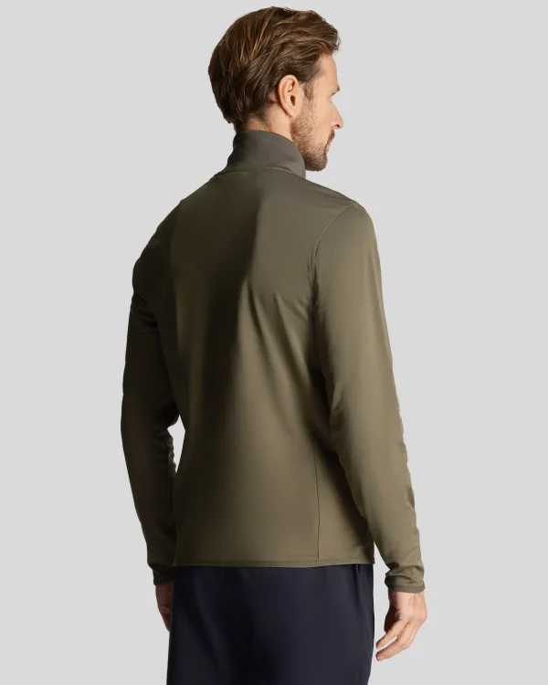Lyle & Scott Golf<Golf Technical 1/4 Zip Midlayer Kaktusgrün