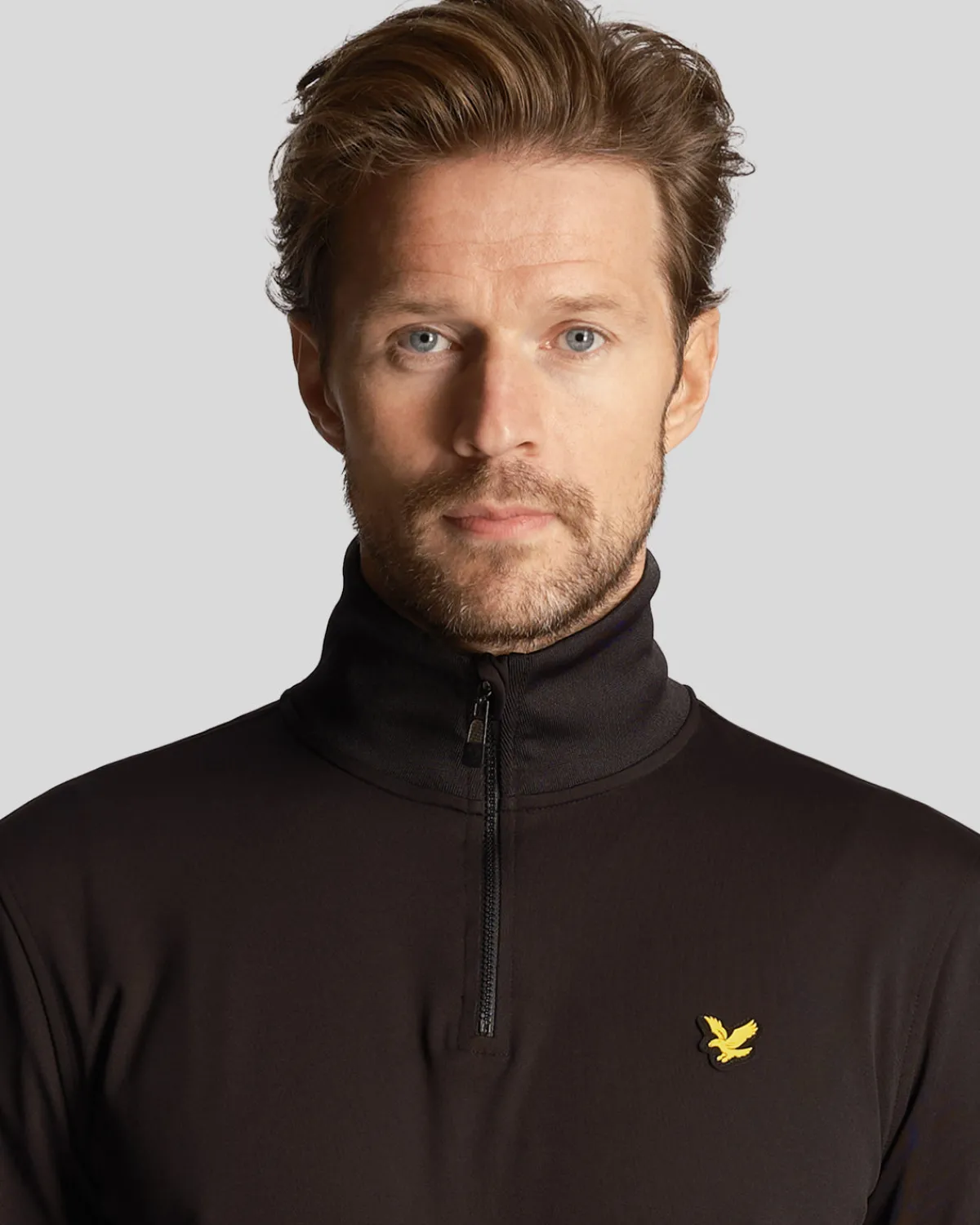 golf_technical__zip_midlayer_3-1.webp Lyle & Scott Golf | Pullover & Strickwaren<Golf Technical 1/4 Zip Midlayer Pechschwarz