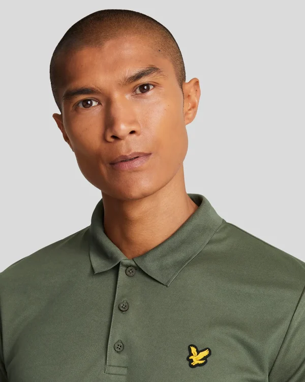 Lyle & Scott Golf<Golf Technisches Polohemd Kaktusgrün