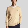 Lyle & Scott Golf<Golf V-Ausschnitt Pullover Sanddüne