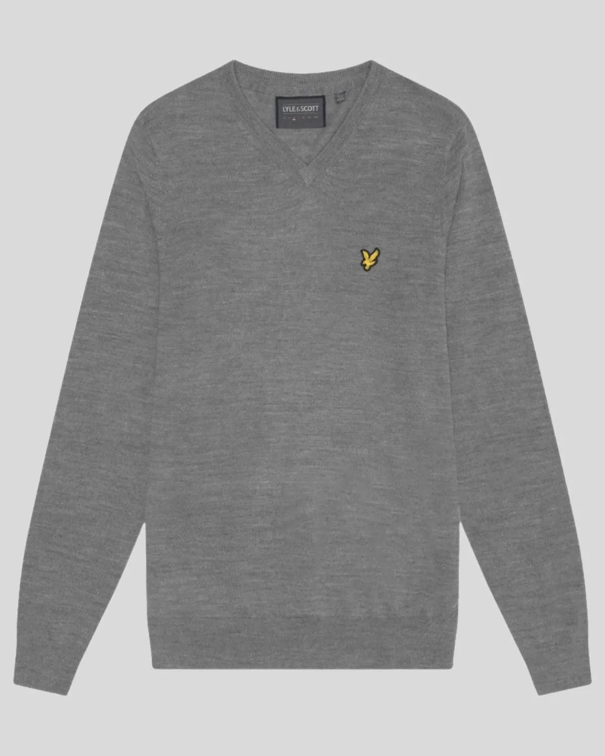 golf_vausschnitt_pullover_4-3.webp Lyle & Scott Golf | Pullover & Strickwaren<Golf V-Ausschnitt Pullover MidGreyMargel