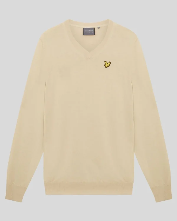 Lyle & Scott Golf<Golf V-Ausschnitt Pullover Sanddüne