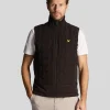Lyle & Scott Golf<Golf Welded Check Fleece Gilet Pechschwarz
