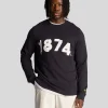 Lyle & Scott Sweatshirts<1874 Grafik Sweatshirt DunkleMarine