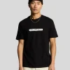 Lyle & Scott Vermächtnis | T-shirts<Gummiertes Grafik T-Shirt JetBlack