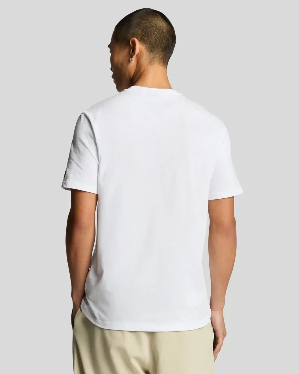 Lyle & Scott Vermächtnis | T-shirts<Gummiertes Grafik T-Shirt White
