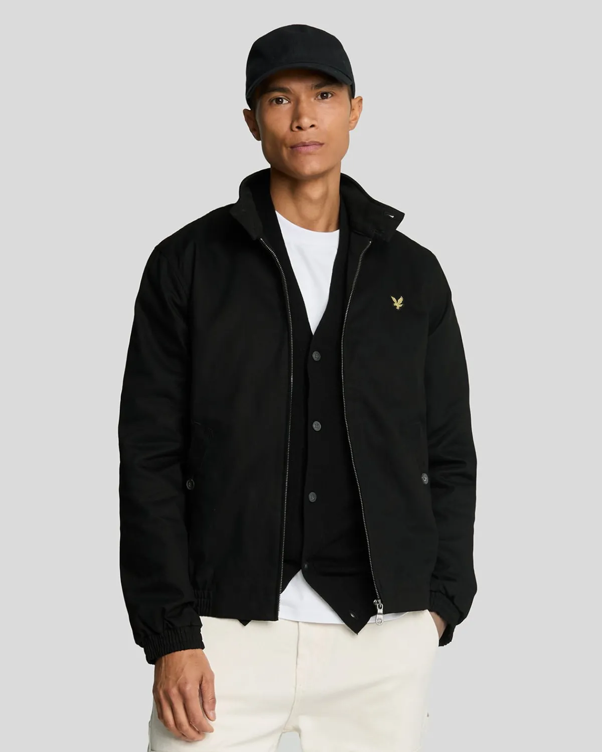 harrington_jacke_0-2.webp Lyle & Scott Mäntel & Jacken<Harrington Jacke Pechschwarz