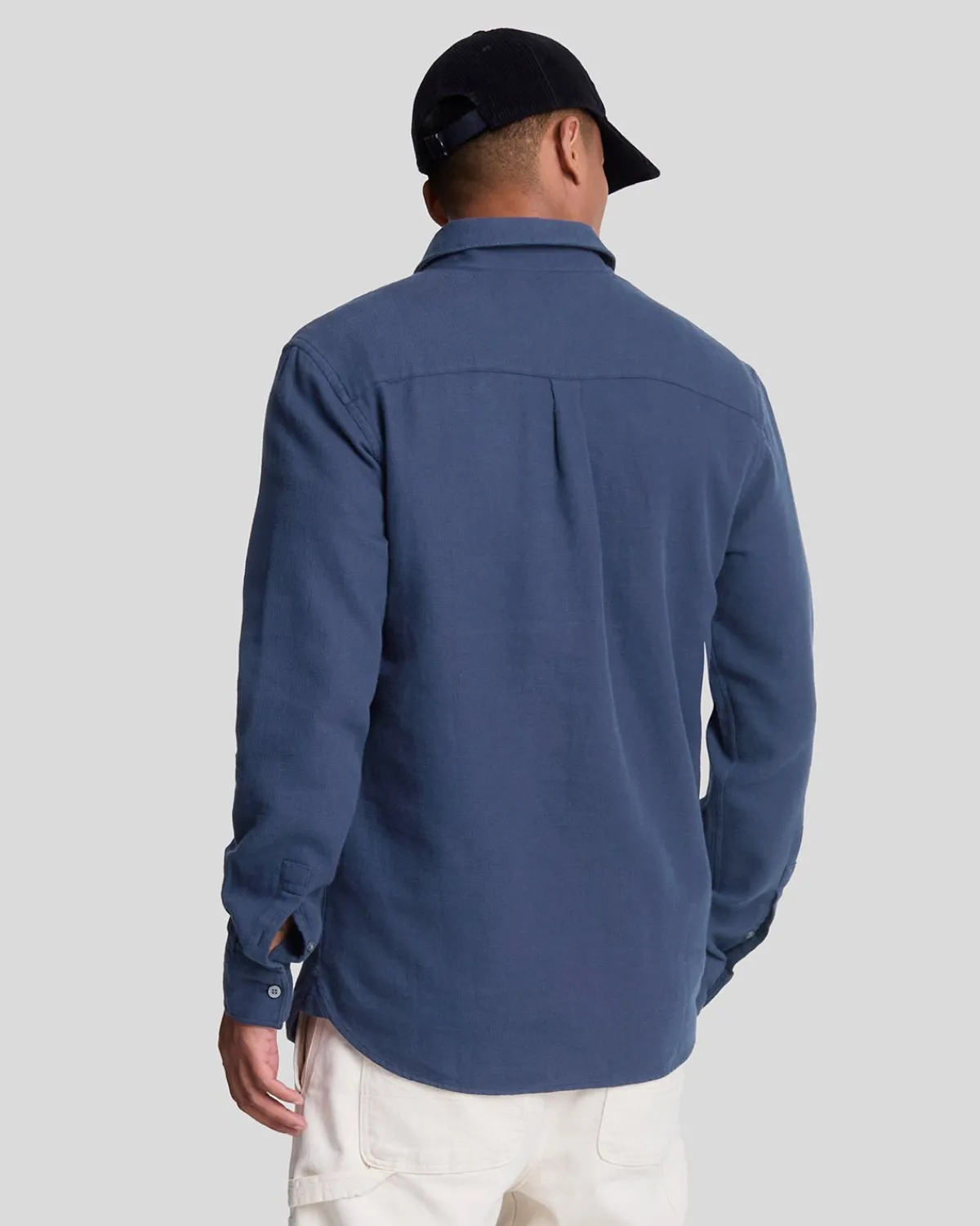 hemd_mit_korbgeflecht_2.webp Lyle & Scott Hemden<Hemd mit Korbgeflecht Navy