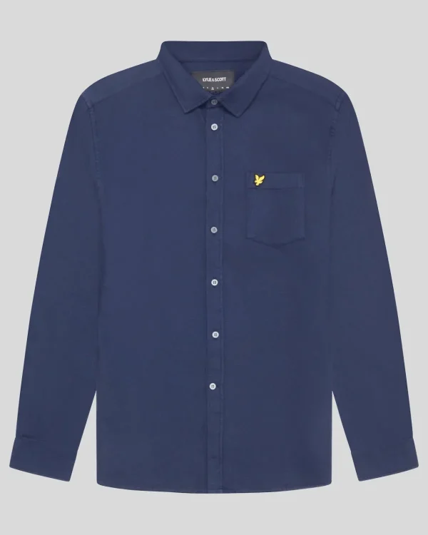 Lyle & Scott Hemden<Hemd mit Korbgeflecht Navy