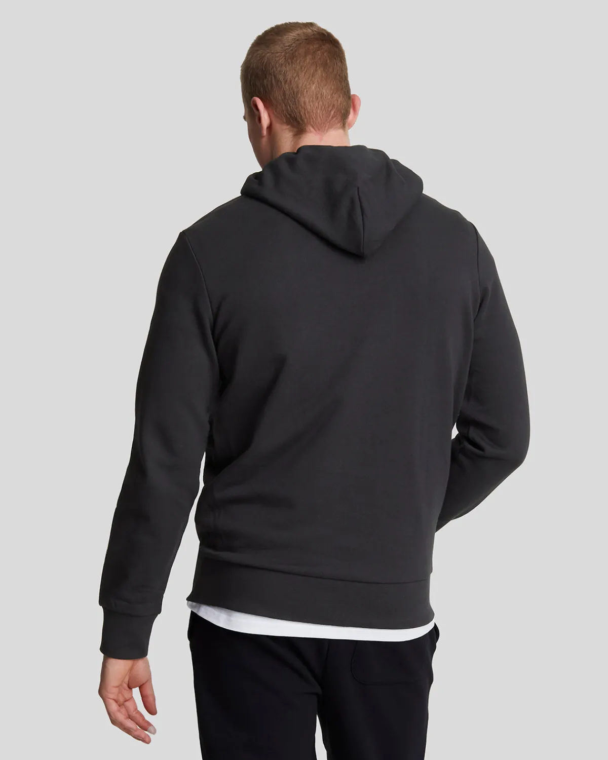hochwertiger_french_terry_hoodie_mit_diagonaler_webart_2-1.webp Lyle & Scott Reframed | Kapuzenpullover<Hochwertiger French Terry Hoodie mit diagonaler Webart Lacquer