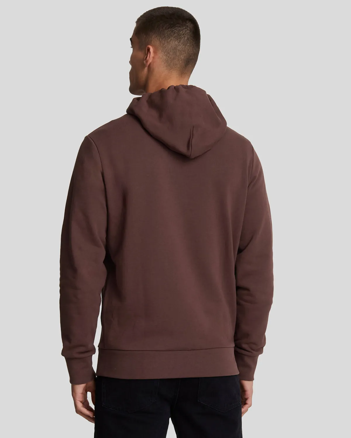 hochwertiger_french_terry_hoodie_mit_diagonaler_webart_2-2.webp Lyle & Scott Reframed | Kapuzenpullover<Hochwertiger French Terry Hoodie mit diagonaler Webart RubberRed