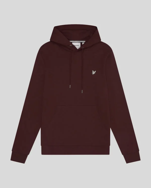 Lyle & Scott Reframed | Kapuzenpullover<Hochwertiger French Terry Hoodie mit diagonaler Webart RubberRed