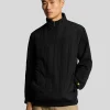 Lyle & Scott Vermächtnis | Sweatshirts<Hybrid gestepptes 1/4 Zip Sweatshirt JetBlack