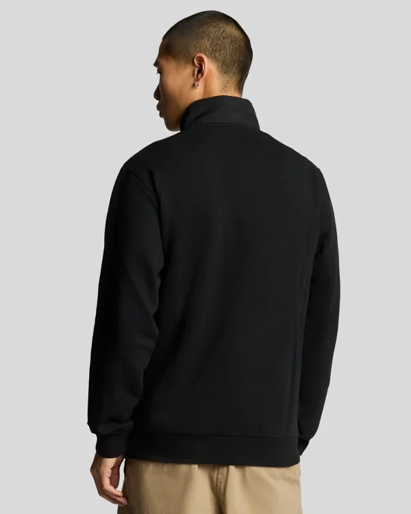 Lyle & Scott Vermächtnis | Sweatshirts<Hybrid gestepptes 1/4 Zip Sweatshirt JetBlack