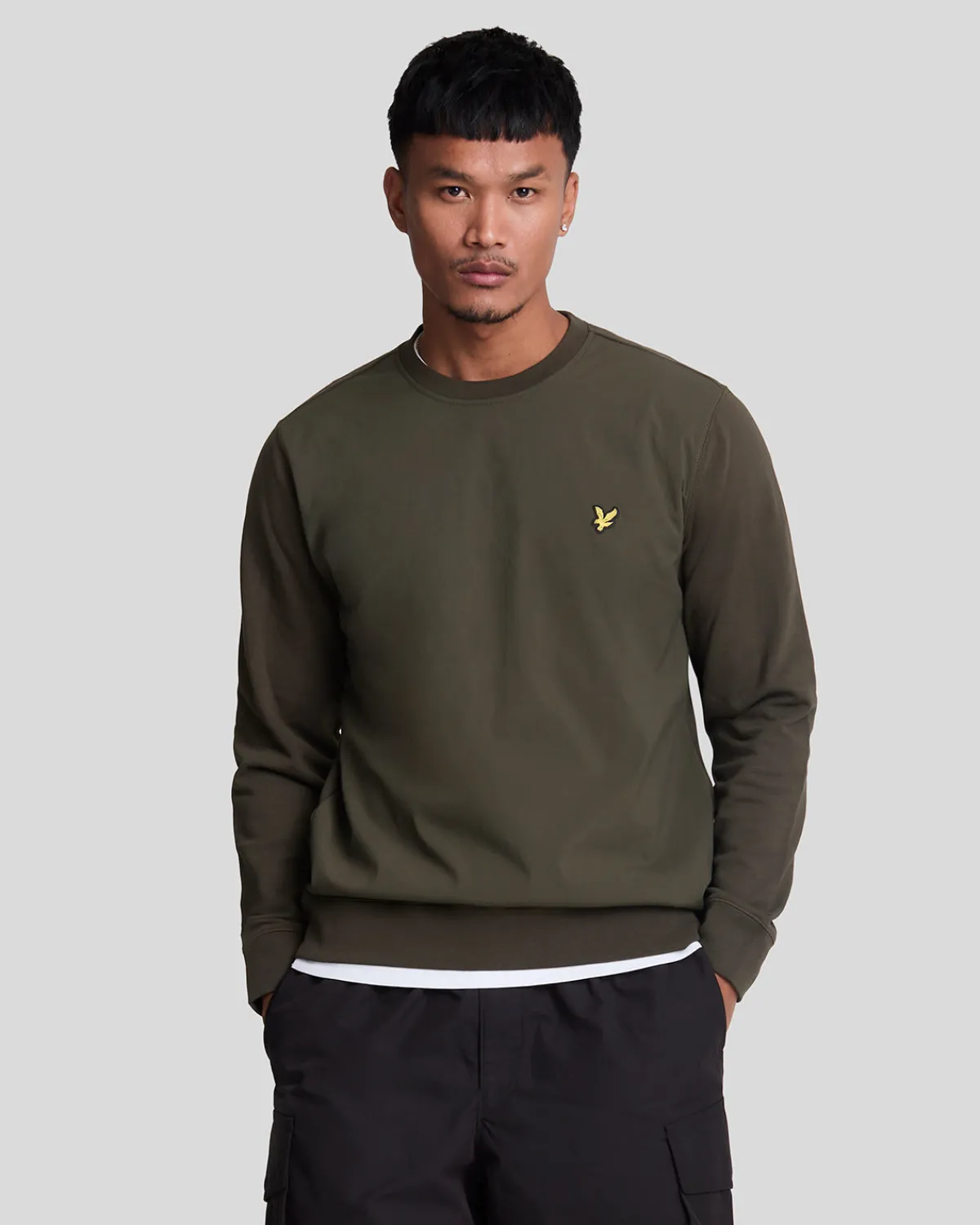 hybrid_sweatshirt_0.webp Lyle & Scott Vermächtnis | Sweatshirts<Hybrid Sweatshirt Olive
