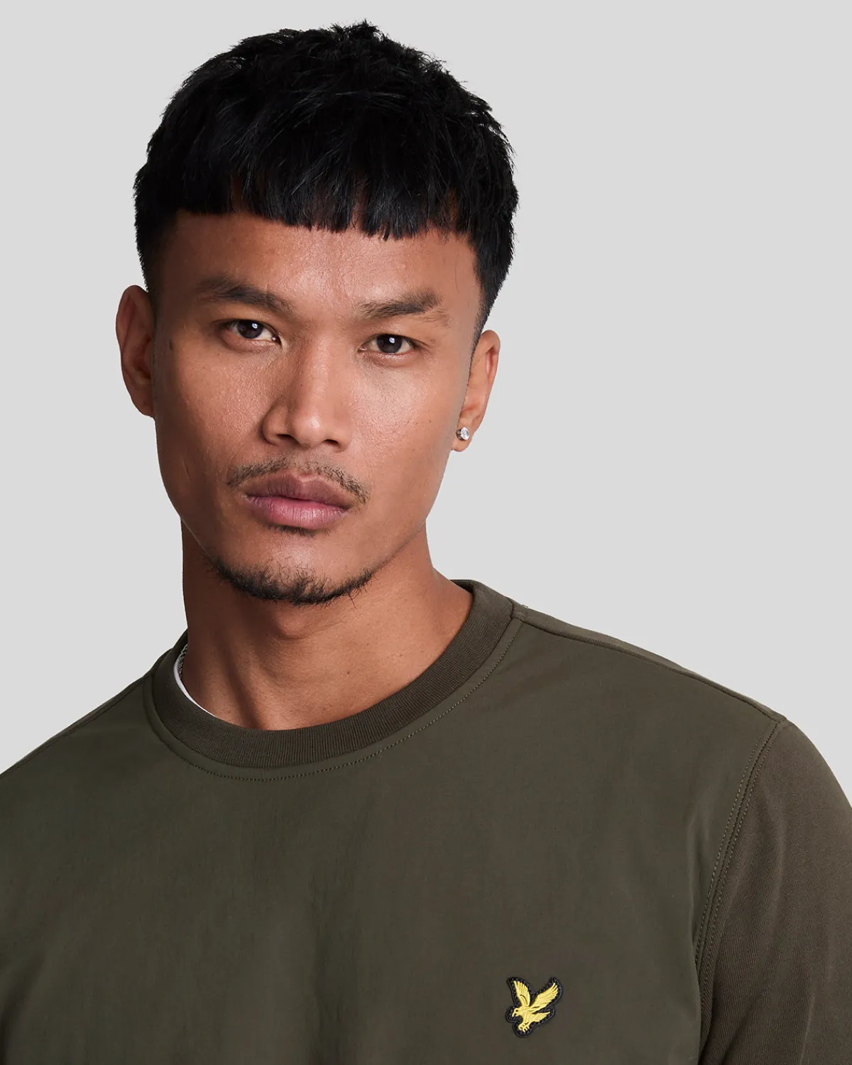 hybrid_sweatshirt_3.webp Lyle & Scott Vermächtnis | Sweatshirts<Hybrid Sweatshirt Olive