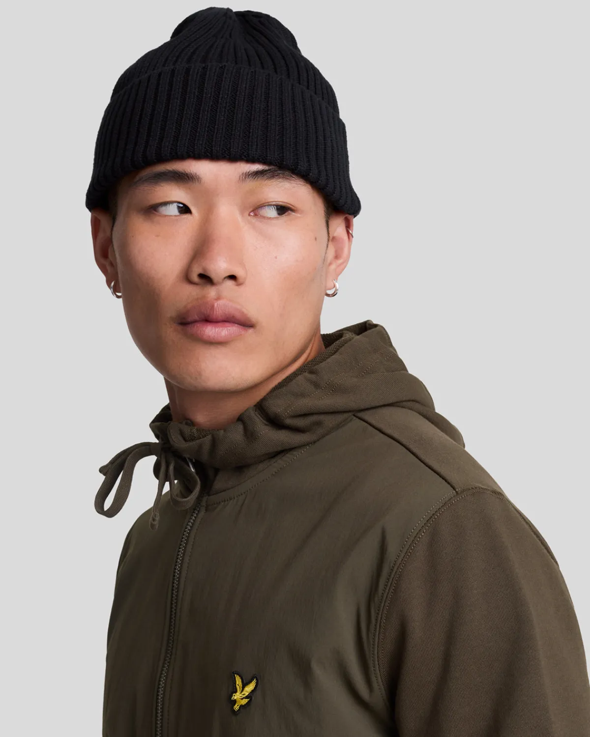 hybrid_zip_hoodie_3.webp Lyle & Scott Kapuzenpullover<Hybrid Zip Hoodie Olive