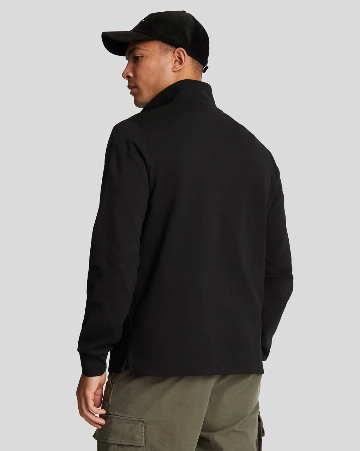 interlock__reiverschluss_pullover_2.webp Lyle & Scott Pullover & Strickwaren<Interlock 1/4 Reißverschluss Pullover JetBlack