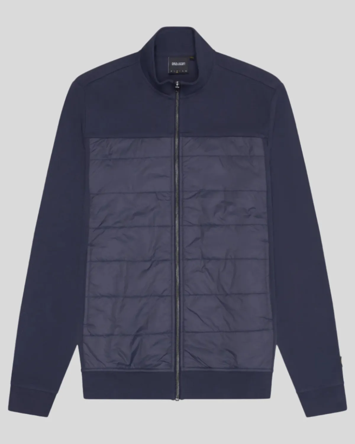interlock_hybrid_bomberjacke_mit_paneelen_0.webp Lyle & Scott Groß & Groß | Übergrößen<Interlock Hybrid Bomberjacke mit Paneelen NavyNight