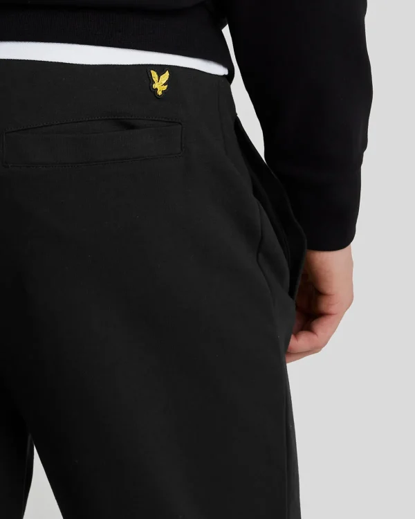 Lyle & Scott Jogger<Interlock Jogginghose mit Bündchen JetBlack