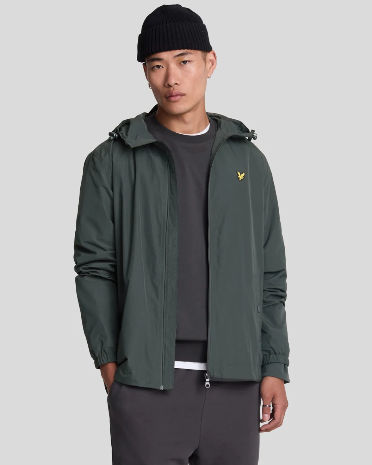 jacke_mit_kapuze_und_reiverschluss_0-1.webp Lyle & Scott Mäntel & Jacken<Jacke mit Kapuze und Reißverschluss Gunmetal