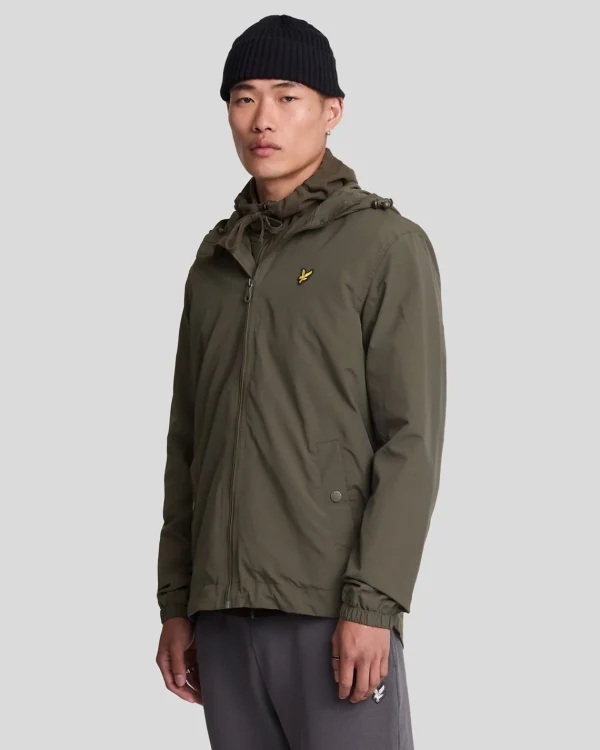 Lyle & Scott Mäntel & Jacken<Jacke mit Kapuze und Reißverschluss Olive