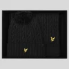 Lyle & Scott Schals & Handschuhe | Kopfbedeckungen<Kabel-Bobble-Mütze & Schal-Set JetBlack
