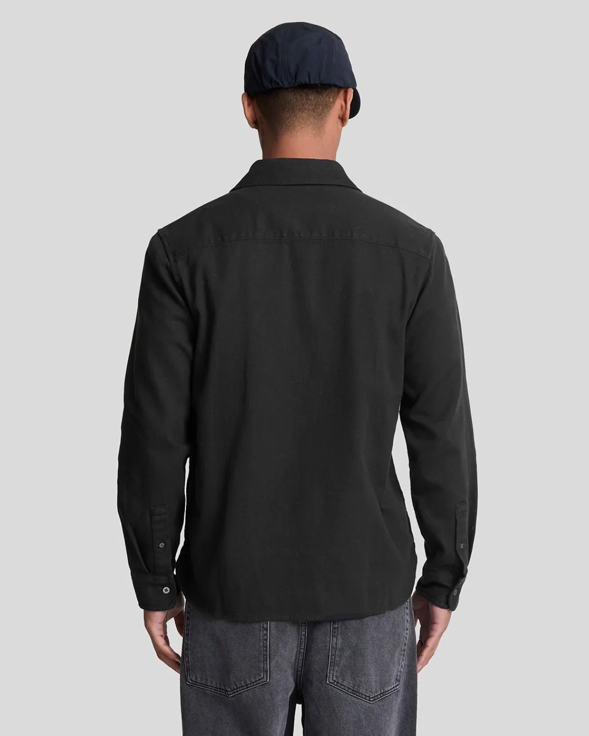 kammgarnkperhemd_2.webp Lyle & Scott Hemden<Kammgarn-Köperhemd JetBlack
