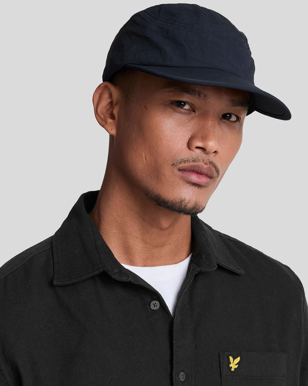 kammgarnkperhemd_3.webp Lyle & Scott Hemden<Kammgarn-Köperhemd JetBlack