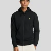 Lyle & Scott Grundlegendes | Kapuzenpullover<Kapuzenpullover mit Reißverschluss Pechschwarz