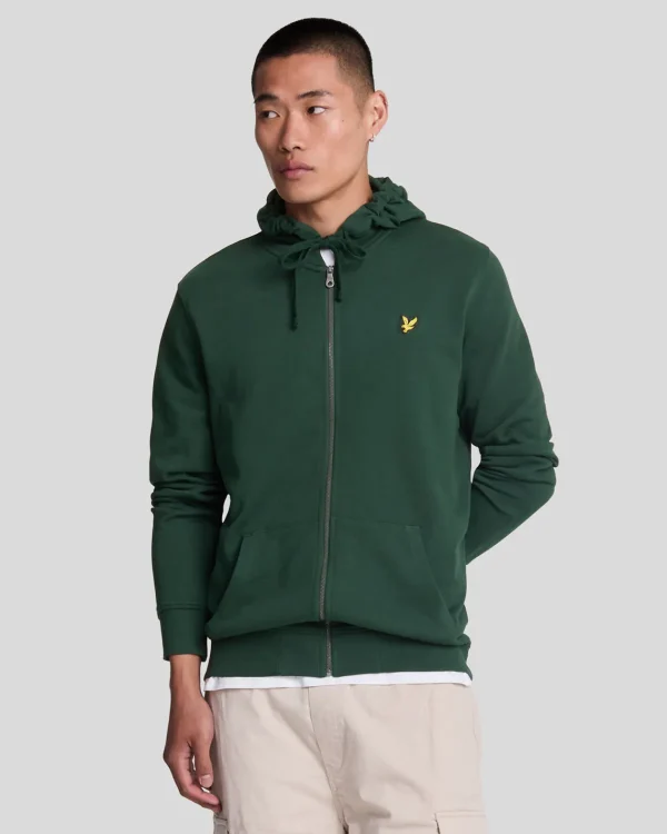 Lyle & Scott Kapuzenpullover<Kapuzenpullover mit Reißverschluss Dunkelgrün
