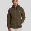 Lyle & Scott Kapuzenpullover<Kapuzenpullover mit Reißverschluss Olive