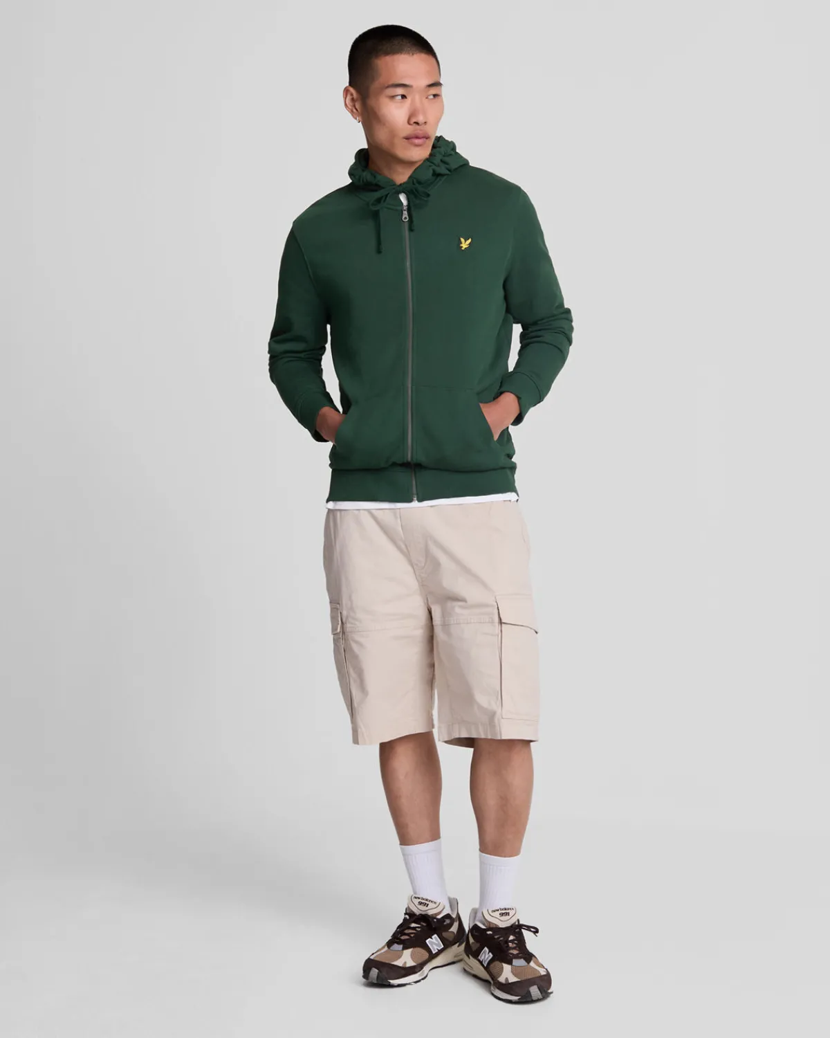 kapuzenpullover_mit_reiverschluss_1-3.webp Lyle & Scott Kapuzenpullover<Kapuzenpullover mit Reißverschluss Dunkelgrün
