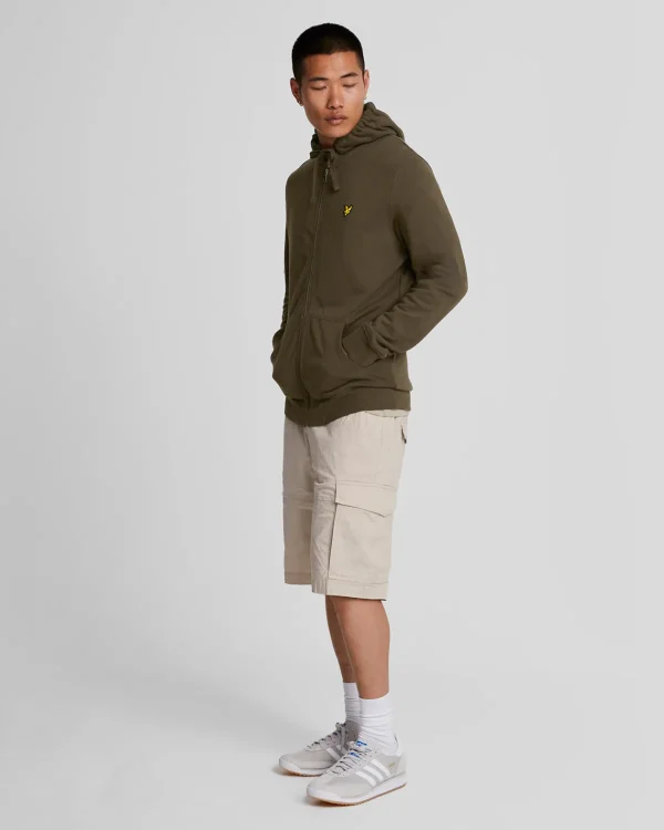 Lyle & Scott Kapuzenpullover<Kapuzenpullover mit Reißverschluss Olive