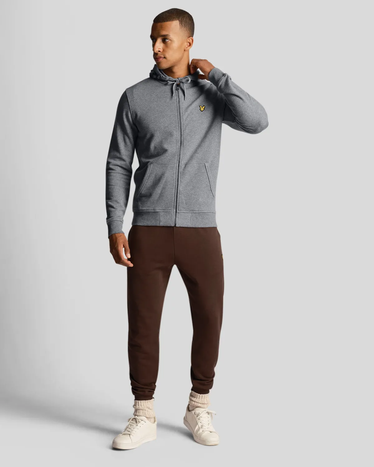 kapuzenpullover_mit_reiverschluss_1.webp Lyle & Scott Vermächtnis | Kapuzenpullover<Kapuzenpullover mit Reißverschluss MidGreyMargel