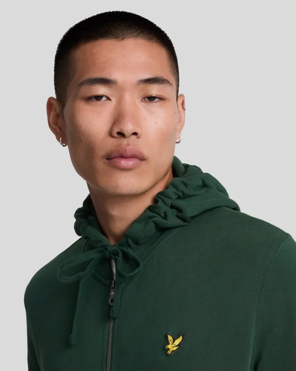 Lyle & Scott Kapuzenpullover<Kapuzenpullover mit Reißverschluss Dunkelgrün