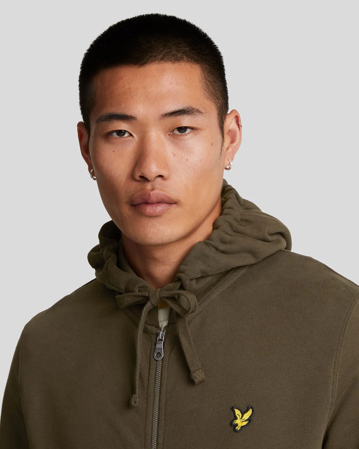 kapuzenpullover_mit_reiverschluss_3-4.webp Lyle & Scott Kapuzenpullover<Kapuzenpullover mit Reißverschluss Olive