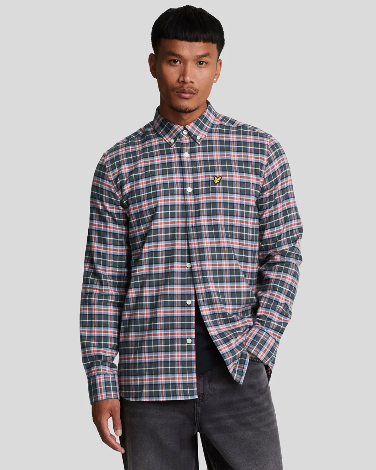 kariertes_flanellhemd_0-1.webp Lyle & Scott Vermächtnis | Hemden<Kariertes Flanellhemd BlueSmoke