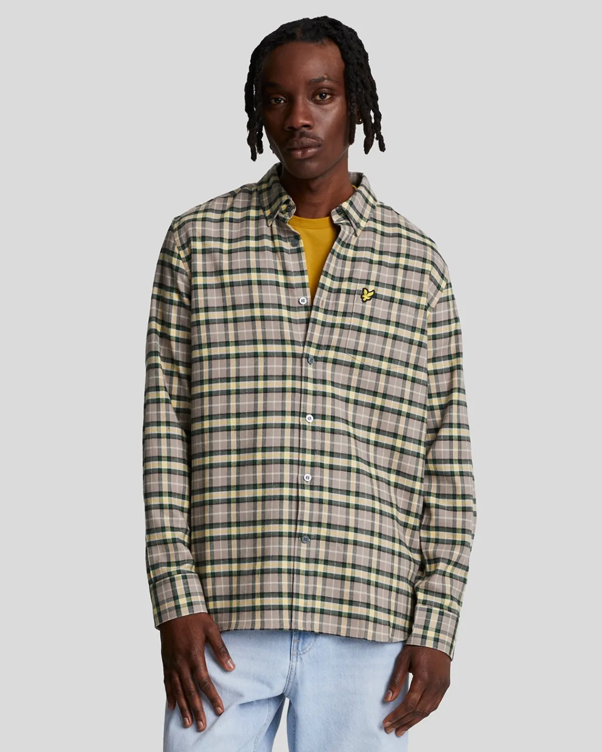 kariertes_flanellhemd_0.webp Lyle & Scott Vermächtnis | Hemden<Kariertes Flanellhemd ArgyleTeal