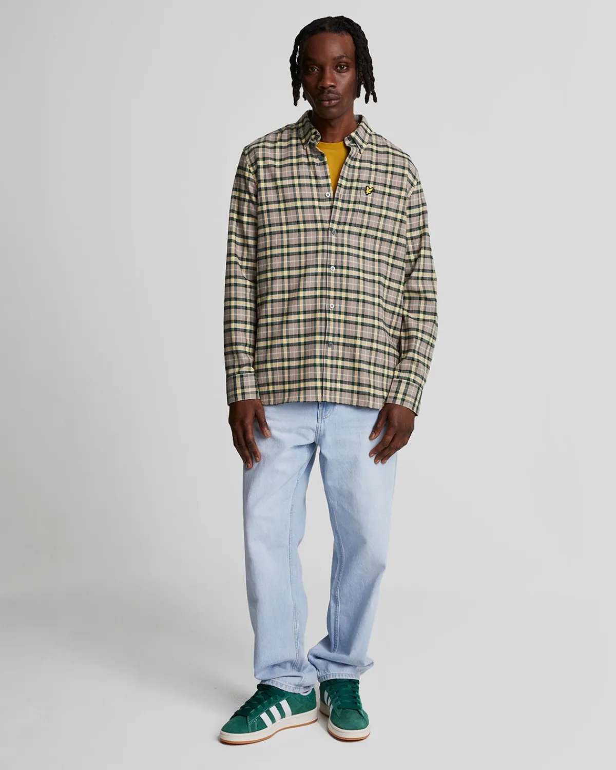 kariertes_flanellhemd_1.webp Lyle & Scott Vermächtnis | Hemden<Kariertes Flanellhemd ArgyleTeal