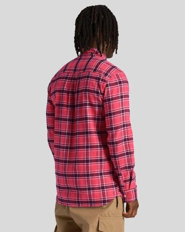Lyle & Scott Hemden<Kariertes Flanellhemd ElektrischesRosa
