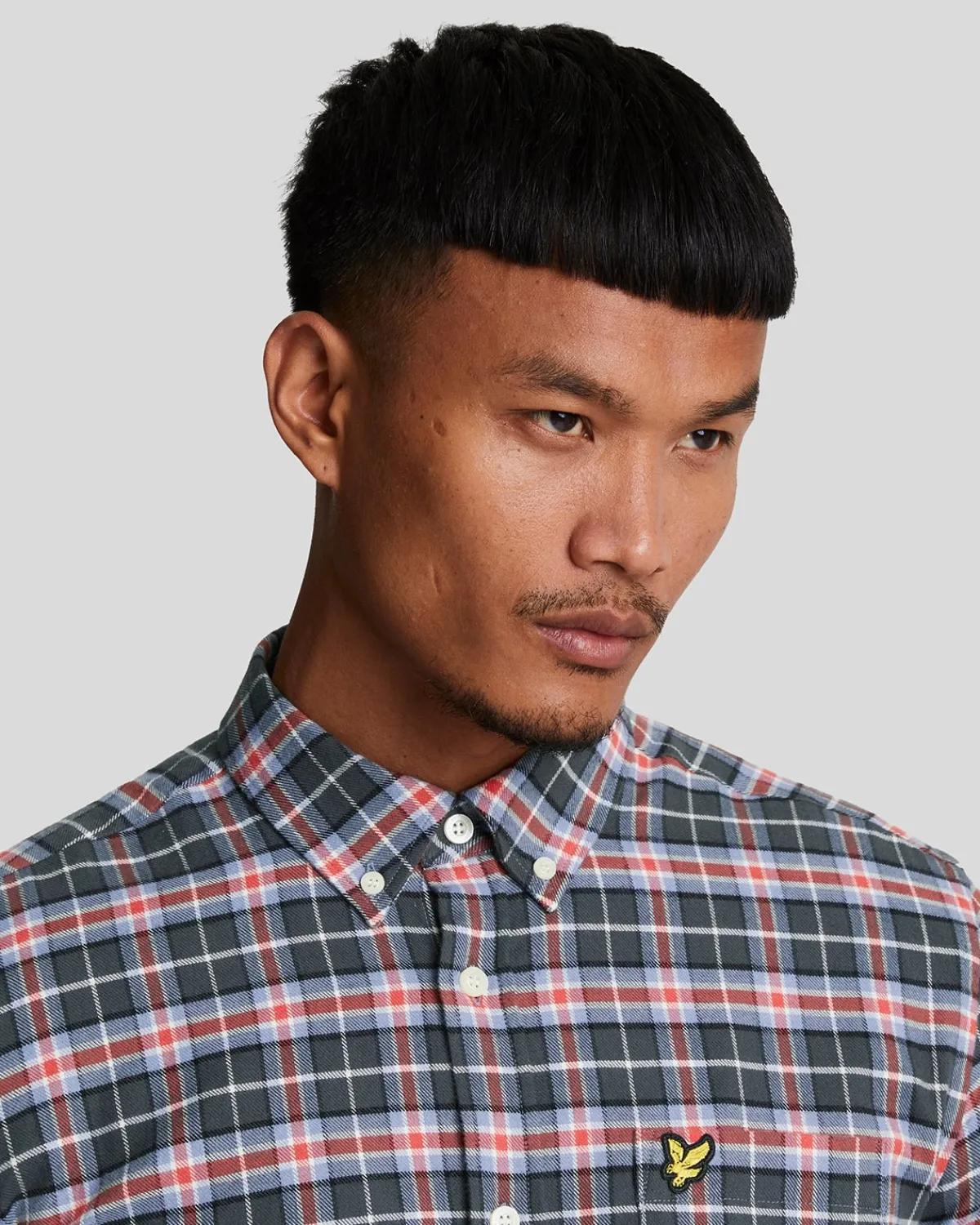 kariertes_flanellhemd_3-1.webp Lyle & Scott Vermächtnis | Hemden<Kariertes Flanellhemd BlueSmoke