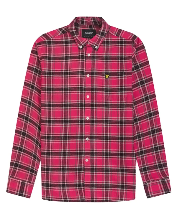 Lyle & Scott Hemden<Kariertes Flanellhemd ElektrischesRosa